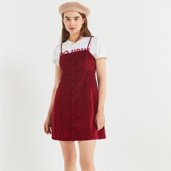 Urban Outfitters Dresses & Skirts - UO Empire Waist Button-Down Corduroy Dress
